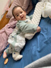 nest designs婴儿睡袋婴幼儿轻芯薄夹棉厚夹棉儿童分腿男女童秋冬宝宝防踢被 蘑菇屋-薄夹棉（建议室温18-20度） 90码（建议身高80-90cm） 实拍图