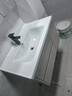 欧帝奴（OUDINU）智能浴室柜 卫生间奶油风陶瓷一体盆洗手洗脸盆柜卫浴洗漱台 组合 智能镜柜-陶瓷盆带配件 80cm 实拍图