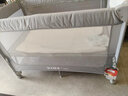 优乐博（YOULEBO）婴儿床可移动折叠多功能婴儿床拼接床宝宝床新生儿礼物哄睡摇摇床 云梦一键折叠婴儿床送椰棕床垫 万向轮+蚊帐+尿布台+置物袋+摇杆 实拍图