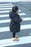 嘟嘟家【三防面料】儿童羽绒服女童外套冬季加厚红色新年上衣宝宝衣服潮 黑色 90 （充绒量79G） 实拍图