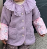 戴维贝拉（DAVE＆BELLA）儿童外套羊羔绒秋冬新款女童开衫小童衣服宝宝童装女孩外衣 丁香紫【现货】 110 cm（建议身高100-110cm） 实拍图