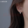 Lnieer999足银素圈耳环女耳扣小众设计2025新款爆款耳钉养耳洞耳圈耳饰 1对999足银耳圈【15mm】 实拍图