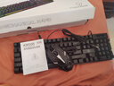 银雕(YINDIAO) KM500有线发光键盘鼠标 机械手感游戏电竞笔记本台式电脑外设 薄膜键鼠套装 黑色 实拍图