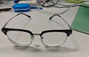 蔡司（ZEISS）镜片近视眼镜框男半框防蓝光辐射可配带散光度数眼睛女钛合金镜架 简约款 黑银 配colorein镜片1.60防蓝光 0-800 实拍图
