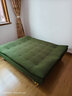 灯芯绒折叠沙发床两用客厅小户型多功能懒人沙发布艺可拆洗折叠床 复古绿（海绵款） 大三人位平铺尺寸190*140*40cm 实拍图