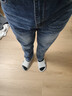 真维斯（Jeanswest）王一博代言牛仔裤男秋冬新款天丝舒适修身直筒高端潮牌休闲裤子男 蓝灰【天丝厚款】 34 码(2尺7) 【建议150-160斤】 实拍图