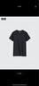 优衣库合作款女装大师T圆领T恤短袖正肩素色白T474404 09 黑色 XL /165/92A 实拍图