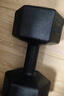 华亚（HUAYA） 哑铃环保包胶六角手铃男士家用健身器材 10KG 一对（5KG*2只） 实拍图