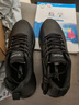 特步运动鞋男鞋跑鞋冬季皮面防水轻便减震健身休闲慢跑步鞋子男黑色 实拍图