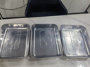 奥美优（AOmeiyou）不锈钢保鲜盒特厚盒子摆摊凉菜盘烧烤盘提拉米苏模具带盖3个装 实拍图