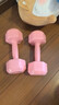 帝威哑铃女士家用包胶小哑铃健身器材儿童初学者瑜伽塑形男士锻炼臂肌 【白桃粉】2kg*2 入门基础 实拍图