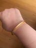 梦幻时光素圈黄金手镯古法纯金包银实心999足金镯子 送女友生日情人节礼物 古法包金手镯【58#】 实拍图