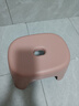 椅子奶油风家用小凳子加厚塑料凳可叠放耐用儿童凳学生寝室矮凳 樱花粉1个 实拍图