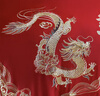 全棉婚庆四件套新婚龙凤刺绣纯棉床单被套红色结婚床上用品六件套 欢喜龙凤 1.8米床四件套（被套200x230cm） 实拍图