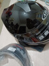 AD新国标电动车头盔男女士四季通用电瓶车安全帽男款冬季保暖围巾全盔女款防雾轻便3C认证摩托车头盔 新国标A【亮黑】黑茶 实拍图