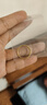 中国珠宝黄金戒指女足金素圈戒指古法光面金戒指送女友老婆情人节生日礼物 光面12圈口约0.3克（单只） 实拍图