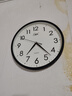 康巴丝（Compas）挂钟客厅 简约静音客厅石英钟表挂墙时钟 c2866 黑色 30.5cm直径 实拍图