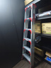 创硕 家用梯人字梯工程梯子铝合金梯货梯架 【六步梯红】加强加固款 实拍图