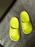 京东京造【泡泡云】踩屎感厚底轻盈防滑外穿拖鞋新款拖鞋女士 浅绿35-36 实拍图