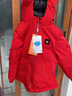 保姆鹅 儿童羽绒服宝宝双面羽绒服加厚小童短款耐污羽绒外套[NM2272] 中国红 110 实拍图