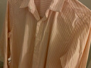 优衣库女装全棉条纹衬衫/长袖衬衣薄外套25秋冬新款479079 10 水粉色 S /155/80A 实拍图