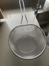 家の物语（KATEI STORY）日本304不锈钢油炸网炸篮家用厨房沥油漏网过滤筛火锅漏勺捞面勺 不锈钢漏勺【粗网】21cm 单件装 实拍图