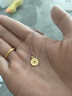 六福珠宝 LUKFOOK JEWELLERY足金铜钱黄金吊坠金饰挂坠不含项链 计价 L01GTBP0010 0.71克(含工费70元) 实拍图