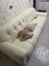 冬熊棉花糖真皮沙发法式奶油风客厅小户型轻奢白色钢琴键云朵沙发 【四人位2.8米】 生态皮【旗舰版】凝胶记忆棉+6CM紫罗兰 实拍图