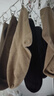 棉竹屋袜子男中筒袜秋冬100%纱线纯棉抗菌防臭吸汗春秋款男士长筒袜5双 实拍图
