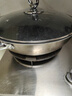 三禾0涂层炒锅无涂层不粘锅304钛不锈钢电磁炉通用炒菜锅32cmLC32S16 实拍图