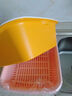 茶花洗菜篮沥水篮滤水筛双层两用果蔬沥水筛滤水筐水果盘大中号可选 蓝色 大号1160 实拍图