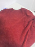 金菊厚款绵羊毛衫女冬季新款点子纱无缝打底圆领休闲女式毛衣 红色XL 实拍图