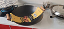 炊大皇双耳铁锅精铁不粘锅炒菜锅家用大号圆尖底无涂层炒锅煤气灶专用 【无盖】 46cm 实拍图
