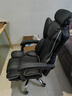 奥伦福特 电脑椅办公椅子电竞椅家用人体工学椅老板椅主播靠背椅皮革转椅 创意工学椅-黑+乳胶【二代】 实拍图