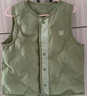 迷你巴拉冬季新款男女童可爱无领羽绒服宝宝保暖时尚羽绒马甲 橄榄绿40801 100 实拍图