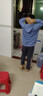 君茵卫衣男秋冬季衣服港风学生宽松连帽印花情侣春秋外套加绒男装 雾霾蓝HAMU【加绒款】 M 实拍图