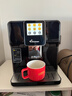 德颐（DEYI）DE-320触摸彩屏全自动咖啡机/家用商用办公室/现磨豆一键意式美式花式咖啡自动奶泡自动清洗双锅炉 黑色 咖啡机+奶罐组合 实拍图