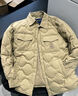 Teenie Weenie小熊男装羽绒服冬季衬衫式羽绒服保暖外套外套男 卡其色 L (175) 实拍图