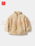 优衣库婴幼儿宝宝长绒摇粒绒拉链茄克长袖外套25秋冬新款478434 31 米色 80 实拍图