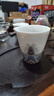 容山堂珐琅彩陶瓷主人杯单杯品茗杯公道杯茶漏三才盖碗茶杯高档功夫茶具 珐琅彩海浪纹公道杯 实拍图