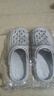 男士外穿EVA拖鞋男沙滩鞋居家凉拖女拖鞋软底一字拖洞洞鞋凉拖鞋 灰色 40 -41【尺码偏小】 实拍图