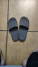 IQGD 拖鞋男女地板拖鞋软底情侣防滑浴室 黑色 38-39【适合37-38】  实拍图