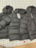 保姆鹅 儿童羽绒服宝宝中长款加厚冬季外套防风保暖白鸭绒冬装[NG2654] 炭黑 150 实拍图