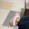 乐缔宝宝爬行垫9片拼接爬爬垫泡沫地垫30*30CM加厚1CM米白灰 实拍图
