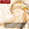 上海故事真丝丝巾女100%桑蚕丝缎面小方巾妈妈生日礼物围巾礼盒 玉兰藕粉 实拍图