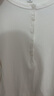 优衣库女装罗纹亨利领T恤/长袖修身短款内搭打底25新款479591 01 乳白色 S /155/80A 实拍图