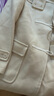无印良品（MUJI）女式羊毛混牛角扣大衣长款连帽毛呢呢子外套秋冬季外衣女装 米白色 M (160/84A) 实拍图