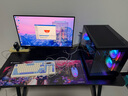 灏森梦电脑桌台式电竞游戏桌椅套装碳纤维纹理组合桌子家用办公学习书桌 【Max-配件款】碳纤维+黑架120CM 实拍图