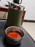 入一山河随行壶旅行茶具一人饮316不锈钢收纳包户外便携茶具套装 绿色 一壶四杯 实拍图