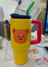 Glasslock&wigglewiggle联名保温杯大容量冰霸吸管杯保温保冷车载水杯900ml 实拍图